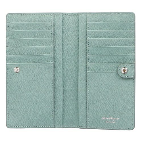 フェラガモ 長財布 レディース ガンチーニ ブルー Ferragamo 22D779 LUCCH