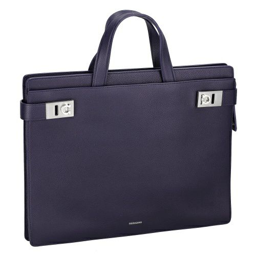 フェラガモ ビジネスバッグ メンズ ネイビー Ferragamo 241258 MIDNI