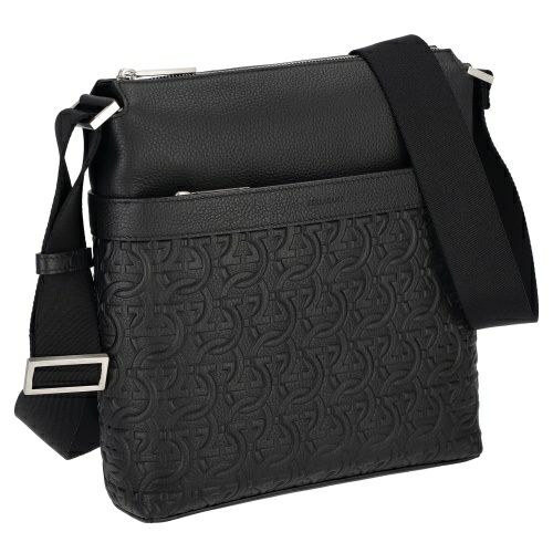 フェラガモ ショルダーバッグ メンズ ガンチーニ ブラック Ferragamo 241484 NER