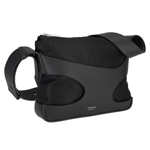 フェラガモ ショルダーバッグ メンズ ブラック Ferragamo 241499 NER