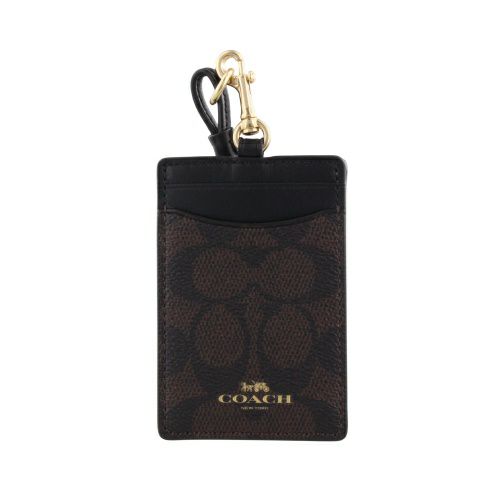 コーチ カードケース レディース シグネチャー ブラック COACH
