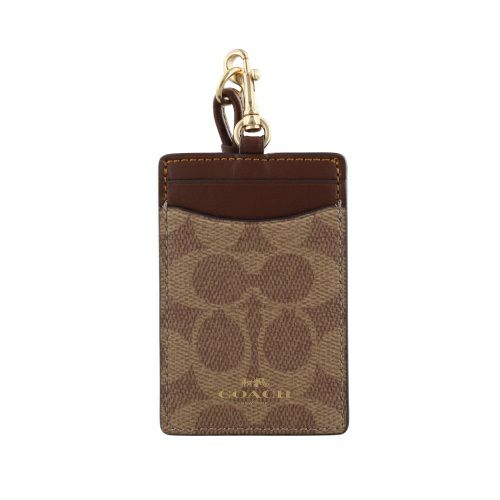 コーチ カードケース レディース シグネチャー ブラウン COACH OUTLET CZ285 IMXHE