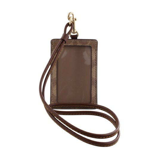 コーチ カードケース レディース シグネチャー ブラウン COACH OUTLET CZ285 IMXHE