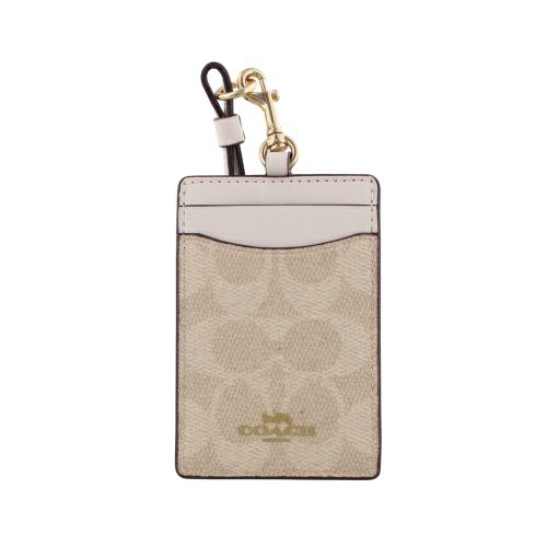 コーチ カードケース レディース シグネチャー ホワイト COACH OUTLET CZ285 IMXDM