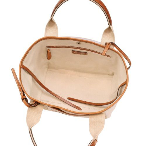 バレンシアガ ハンドバッグ レディース ビアリッツ BIARRITZ SM TOTE ホワイト BALENCIAGA 834501 2ABR8 9272 Natural/Tan Cowboy
