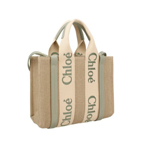 クロエ ハンドバッグ レディース ウッディ WOODY SMALL TOTE&S グリーン CHLOE CHC23AS397 L17 38T BLUISH GREEN