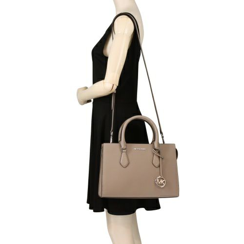 マイケルコース ハンドバッグ レディース SHEILA フォー サフィアーノ レザー センタージップ サッチェル ミディア グレー MICHAEL KORS 35S3S6HS2L PEARL GREY