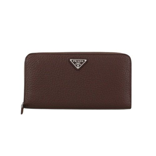 プラダ 長財布 メンズ トライアングルロゴ ブラウン PRADA 2ML317 2E54 F0038 BRUCIATO