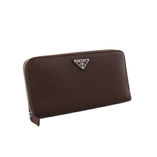 プラダ 長財布 メンズ トライアングルロゴ ブラウン PRADA 2ML317 2E54 F0038 BRUCIATO