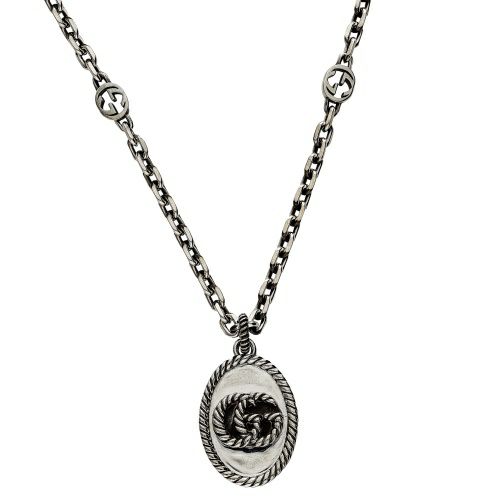 グッチ ネックレス メンズ レディース シルバー GUCCI 632540 J8400