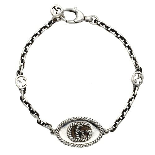 グッチ ブレスレット メンズ レディース シルバー GUCCI 627749-J8400