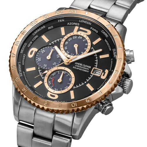 エンジェルクローバー Angel Clover 腕時計 メンズ MONDO SOLAR モンドソーラー NMOS44PGBK