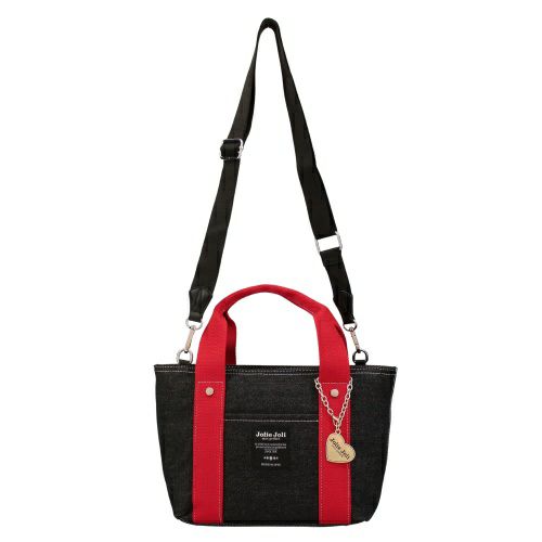 ジョリージョリ ハンドバッグ レディース ブラック Jolie Joli JJ-2025154-003 ブラックレッド