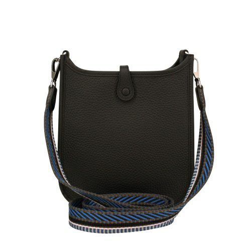 エルメス エブリンTPM NOIR/BLEU FRANCE-BLEU TIE トリヨンクレマンス シルバー金具 K刻印 HERMES Evelyne TPM