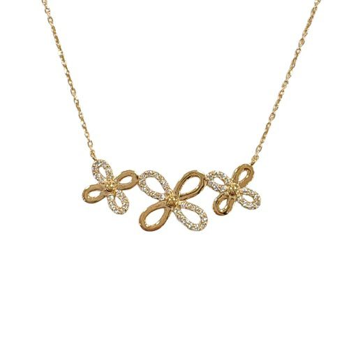 ネックレス K18YG ダイヤモンド