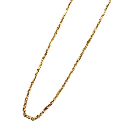 ネックレス フィガロープ K18YG 50cm