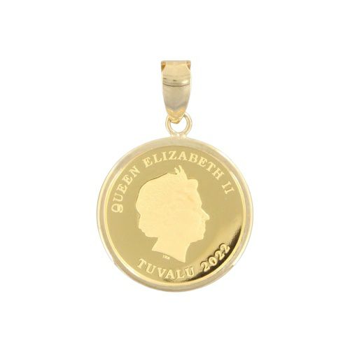 ペンダントトップ ホース 1/25oz K18/K24 コイン