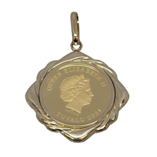 ペンダントトップ ホース 1/10oz K18/K24 コイン