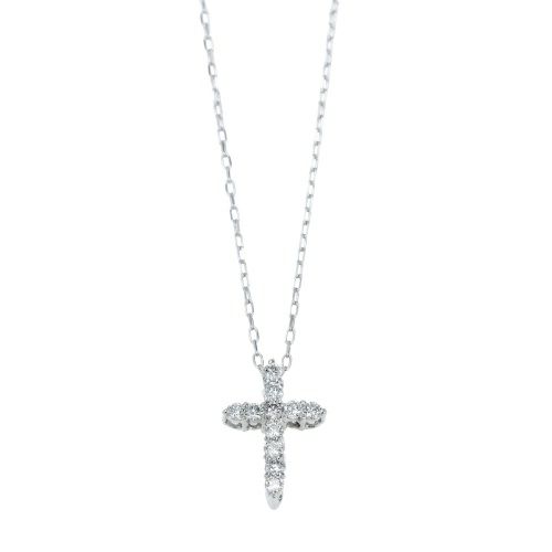 ネックレス プラチナ ダイヤモンド 0.10ct 40cm