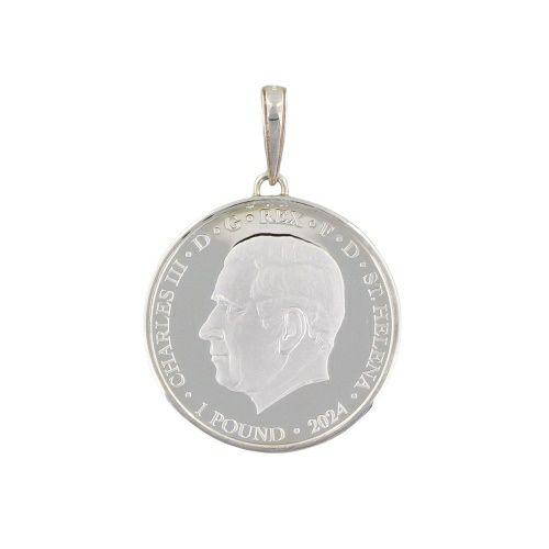 ペンダントトップ 1oz SVコイン St. George and the Dragon