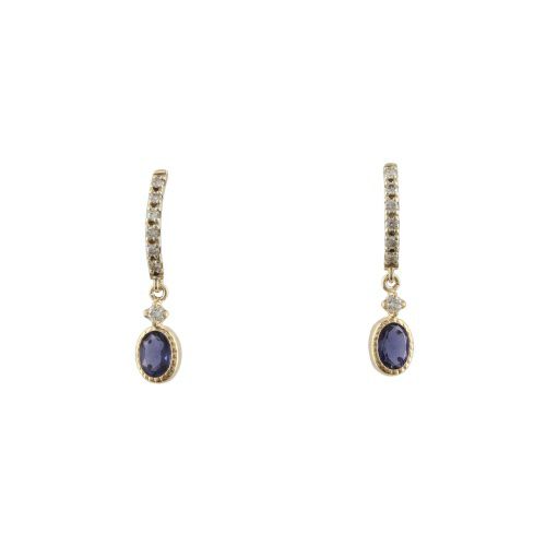 ピアス K10YG アイオライト