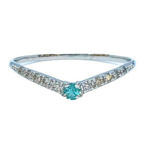 リング プラチナ パライバトルマリン 0.04ct 12号