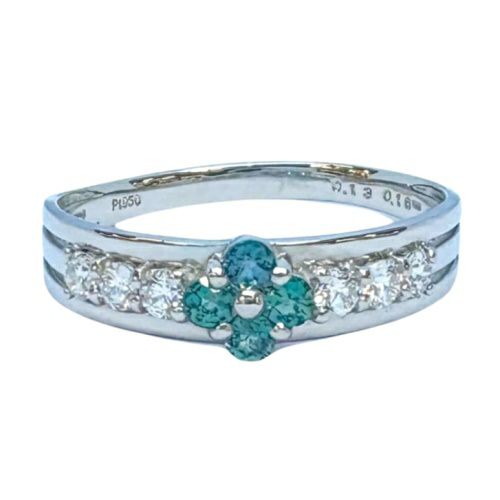 リング プラチナ アレキサンドライト 0.13ct 12号