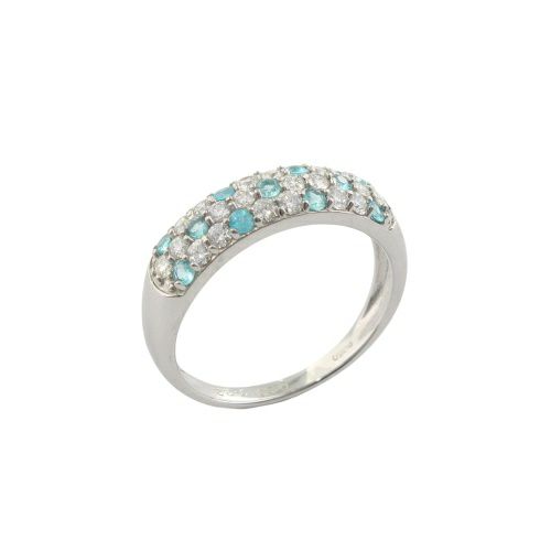 リング プラチナ パライバトルマリン 0.22ct 12号