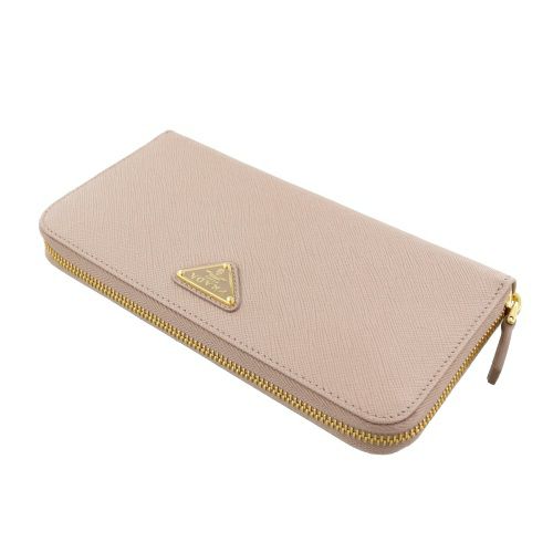 プラダ 長財布 レディース SAFFIANO TRIANGOLO ベージュ PRADA 1ML506 QHH F0236 CIPRIA