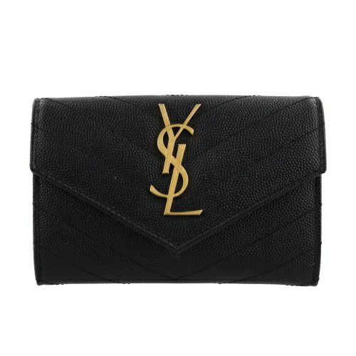 サンローラン カードケース 名刺入れ レディース ブラック SAINT LAURENT PARIS 414404 BOW01 1000 NERO