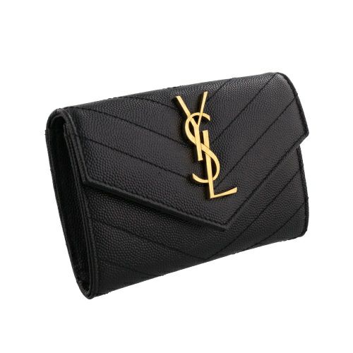 サンローラン カードケース 名刺入れ レディース ブラック SAINT LAURENT PARIS 414404 BOW01 1000 NERO
