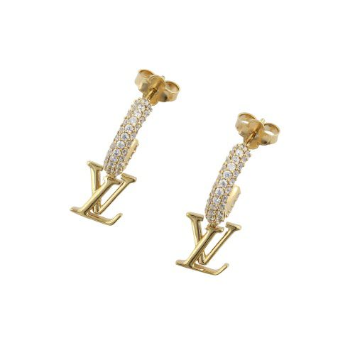 ルイヴィトン ピアス フープ・LV アイコニック ゴールド LOUIS VUITTON M01732 GOLD