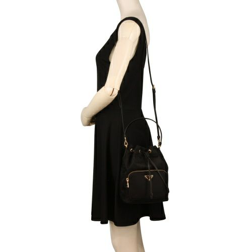 プラダ ショルダーバッグ VELA ブラック PRADA 1BH038 V UOP RV44 F0002 NERO
