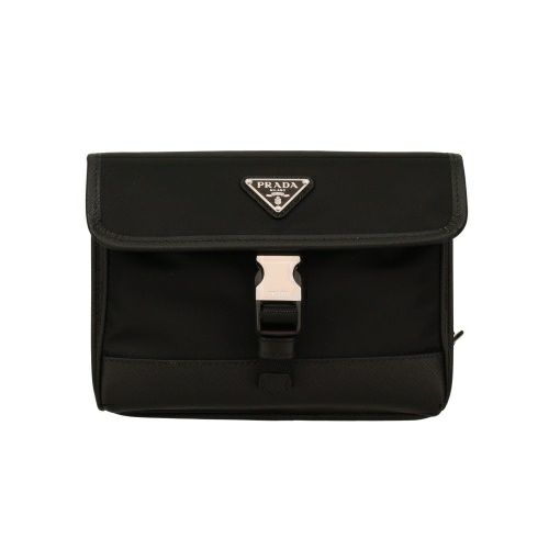 プラダ ショルダーバッグ メンズ TESSUTO+SAFFIANO ブラック PRADA 2ZH108 2DMH F0002 NERO