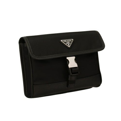 プラダ ショルダーバッグ メンズ TESSUTO+SAFFIANO ブラック PRADA 2ZH108 2DMH F0002 NERO