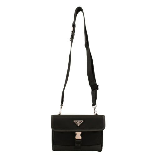 プラダ ショルダーバッグ メンズ TESSUTO+SAFFIANO ブラック PRADA 2ZH108 2DMH F0002 NERO