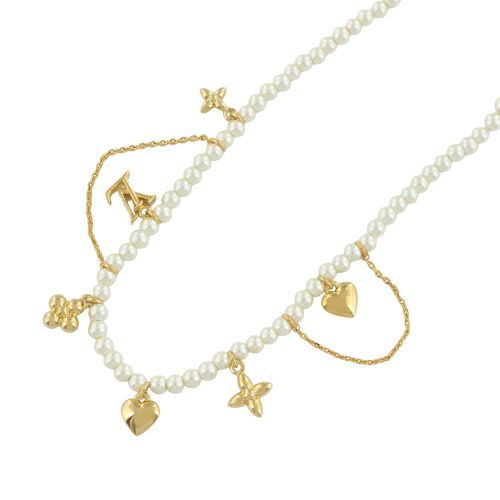 ルイヴィトン ネックレス・ブルーミング パール ゴールド LOUIS VUITTON M02388