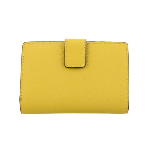 マイケルコース 二つ折り財布 レディース ジェット セット トラベル レザー ビルフォールド ジップ コインウォレット イエロー MICHAEL KORS 35F7GTVF2L HONEY