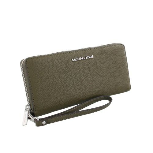 マイケルコース 長財布 レディース ジェット セット トラベル レザー トラベル コンチネンタル ラウンド ジップ カーキグリーン MICHAEL KORS 35F7STVE7L OLIVE