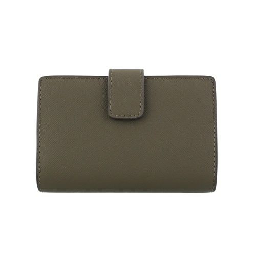 マイケルコース 二つ折り財布 レディース ジェット セット トラベル レザー ビルフォールド ジップ コインウォレット カーキグリーン MICHAEL KORS 35R4STVF6L OLIVE