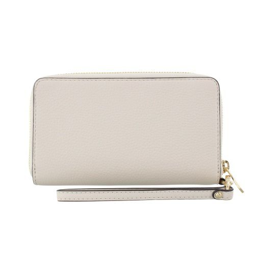 マイケルコース 二つ折り財布 レディース ジェット セット トラベル レザー ラージ フラット マルチファンクション フォン ウォレット ホワイト MICHAEL KORS 35S9GTVE7L LT CREAM