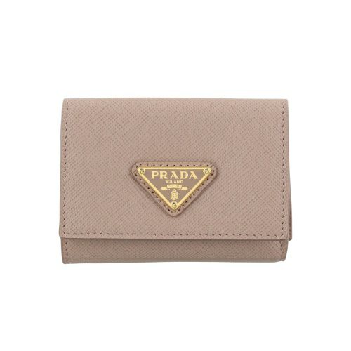 プラダ 三つ折り財布 レディース SAFFIANO TRIANGOLO ベージュ PRADA 1MH042 QHH F0236 CIPRIA