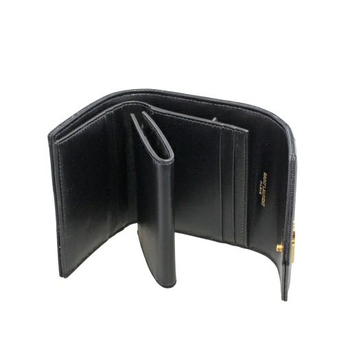 サンローラン 三つ折り財布 レディース ブラック SAINT LAURENT PARIS 692061 BOW01 1000 NERO