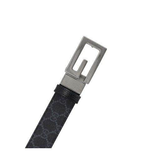 グッチ ベルト メンズ スクエアG バックル リバーシブル ベルト ブラック GUCCI 626974 K9GSN 1000