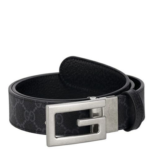 グッチ ベルト メンズ スクエアG バックル リバーシブル ベルト ブラック GUCCI 626974 K9GSN 1000