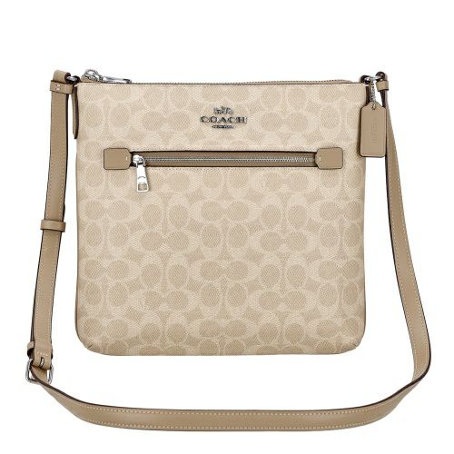 コーチ アウトレット ショルダーバッグ レディース ベージュ COACH OUTLET CCQ27 SVPWH サンド/トープ