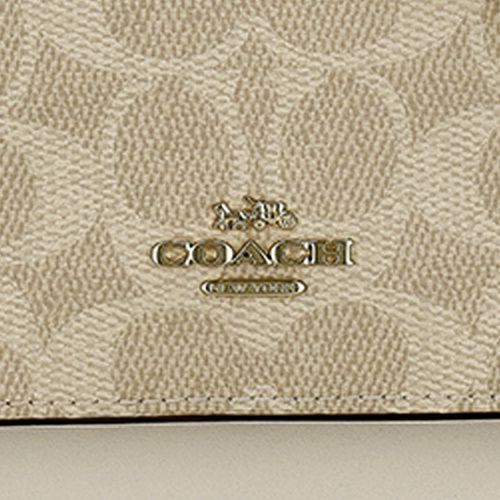 コーチ アウトレット ショルダーバッグ レディース ミニ クレア クロスボディ バッグ・シグネチャー キャンバス ベージュ COACH OUTLET CW206 IMXDM サンド/チョーク