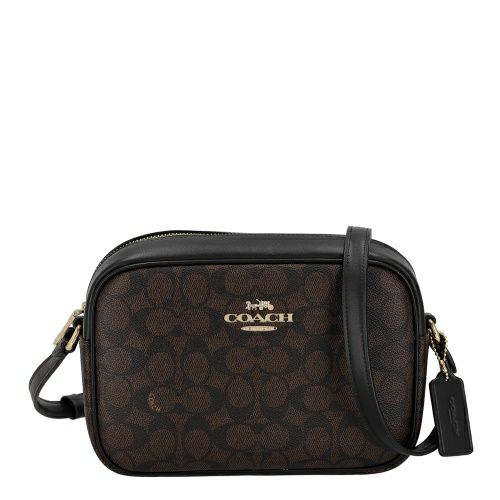 コーチ アウトレット ショルダーバッグ レディース ジェイミー カメラ バッグ・シグネチャー キャンバス ブラウン COACH OUTLET CZ186 IMXAQ ダークブラウン/ブラック