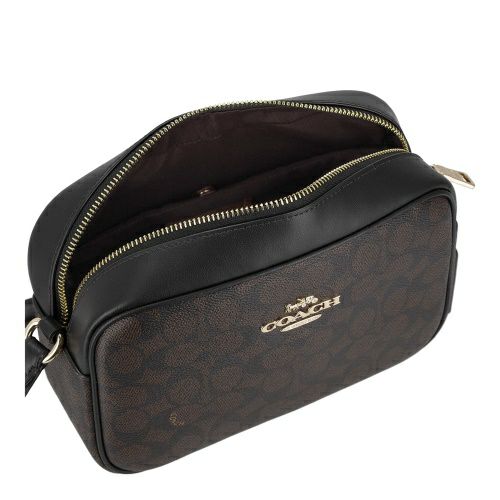 コーチ アウトレット ショルダーバッグ レディース ジェイミー カメラ バッグ・シグネチャー キャンバス ブラウン COACH OUTLET CZ186 IMXAQ ダークブラウン/ブラック