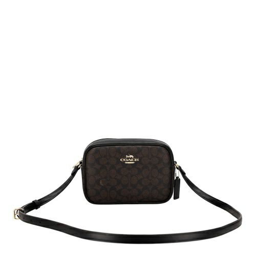 コーチ アウトレット ショルダーバッグ レディース ジェイミー カメラ バッグ・シグネチャー キャンバス ブラウン COACH OUTLET CZ186 IMXAQ ダークブラウン/ブラック